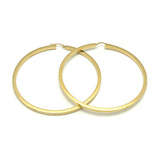 18K GOLD ALBERTA LARGE HOOP EARRINGS - HANDMADE IN ITALY