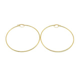 18K GOLD ALANA LARGE HOOP EARRINGS - HANDMADE IN ITALY