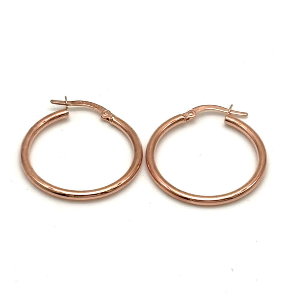 18K GOLD VERGHERETO HOOP EARRINGS - HANDMADE IN ITALY