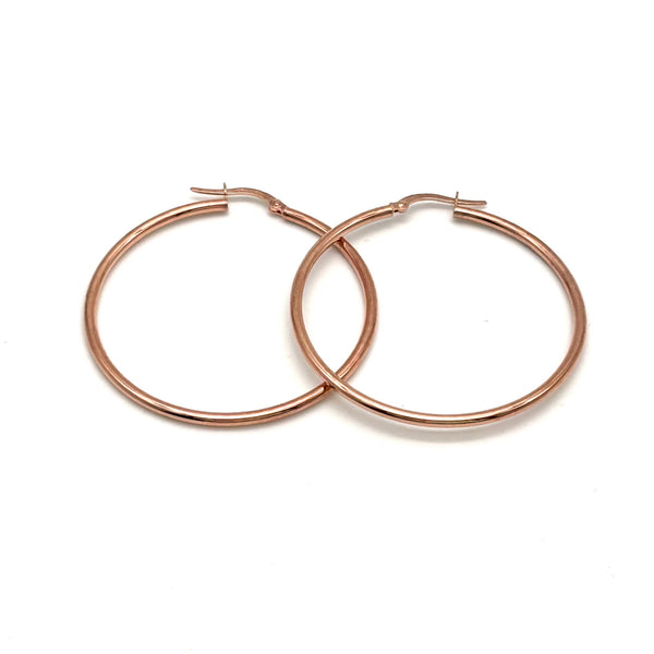 18K GOLD MANDRIOLI HOOP EARRINGS - HANDMADE IN ITALY