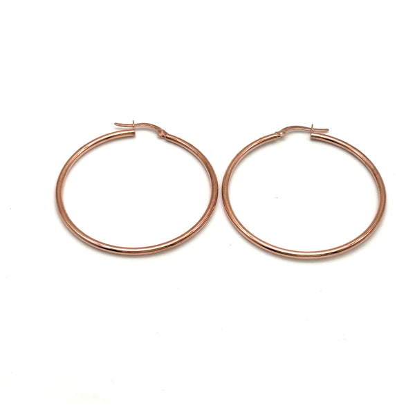 18K GOLD MANDRIOLI HOOP EARRINGS - HANDMADE IN ITALY