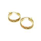 18K GOLD AMALFI HOOP EARRINGS - HANDMADE IN ITALY