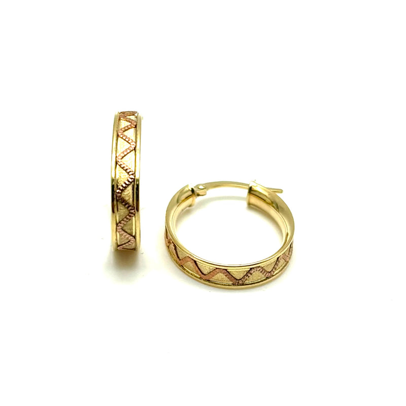 18K GOLD AMALFI HOOP EARRINGS - HANDMADE IN ITALY