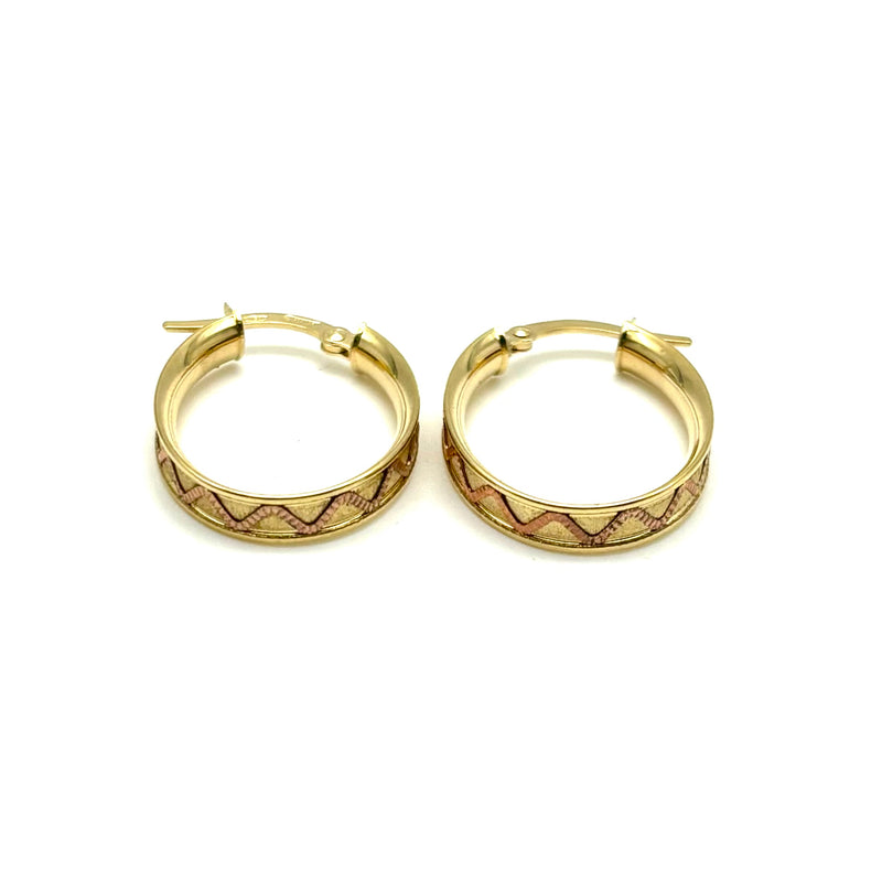 18K GOLD AMALFI HOOP EARRINGS - HANDMADE IN ITALY