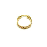 18K GOLD AMALFI HOOP EARRINGS - HANDMADE IN ITALY