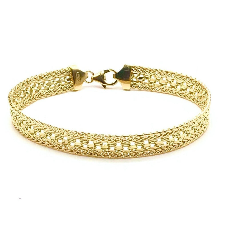 18K GOLD MICHELA CHAIN BRACELET - HANDMADE IN ITALY