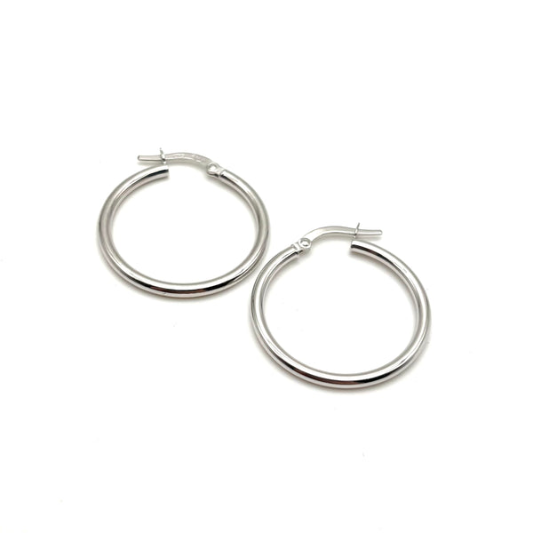 18K GOLD IGLESIAS HOOP EARRINGS - HANDMADE IN ITALY