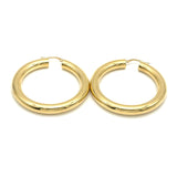 18K GOLD CLOTILDE CHUBBY HOOP EARRINGS - HANDMADE IN ITALY