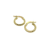 18K GOLD AGGRESSIVO HOOP EARRINGS - HANDMADE IN ITALY