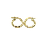 18K GOLD AGGRESSIVO HOOP EARRINGS - HANDMADE IN ITALY