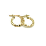 18K GOLD AGGRESSIVO HOOP EARRINGS - HANDMADE IN ITALY