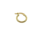 18K GOLD AGGRESSIVO HOOP EARRINGS - HANDMADE IN ITALY