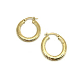 18K GOLD ZAIRA HOOP EARRINGS - HANDMADE IN ITALY