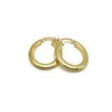 18K GOLD ZAIRA HOOP EARRINGS - HANDMADE IN ITALY