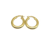 18K GOLD ZAIRA HOOP EARRINGS - HANDMADE IN ITALY