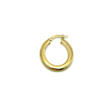 18K GOLD ZAIRA HOOP EARRINGS - HANDMADE IN ITALY