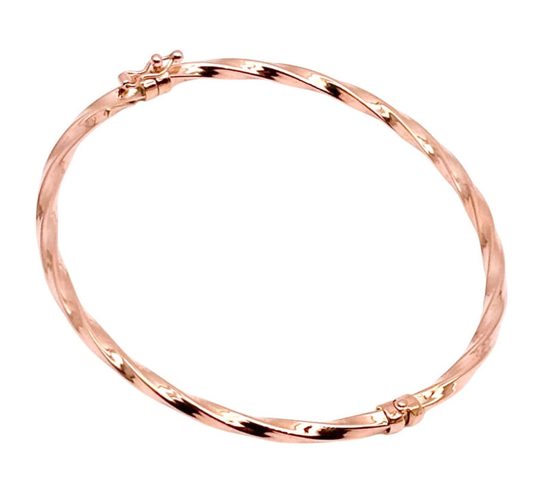 18K GOLD BANGLE BRACELET - HANDMADE IN ITALY