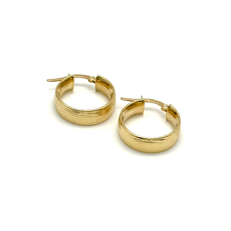 18K GOLD ROWENA HOOP EARRINGS - HANDMADE IN ITALY