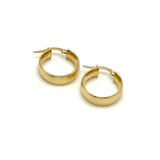 18K GOLD ROWENA HOOP EARRINGS - HANDMADE IN ITALY