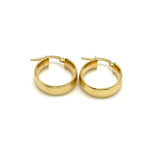 18K GOLD ROWENA HOOP EARRINGS - HANDMADE IN ITALY