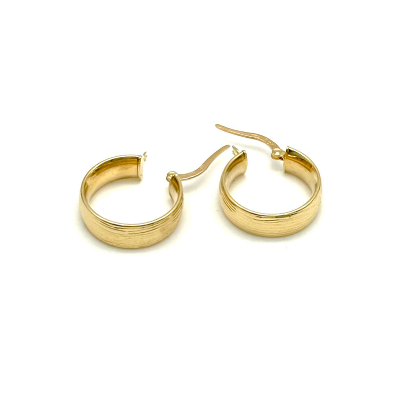 18K GOLD ROWENA HOOP EARRINGS - HANDMADE IN ITALY