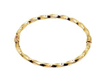 18K GOLD BANGLE BRACELET - HANDMADE IN ITALY