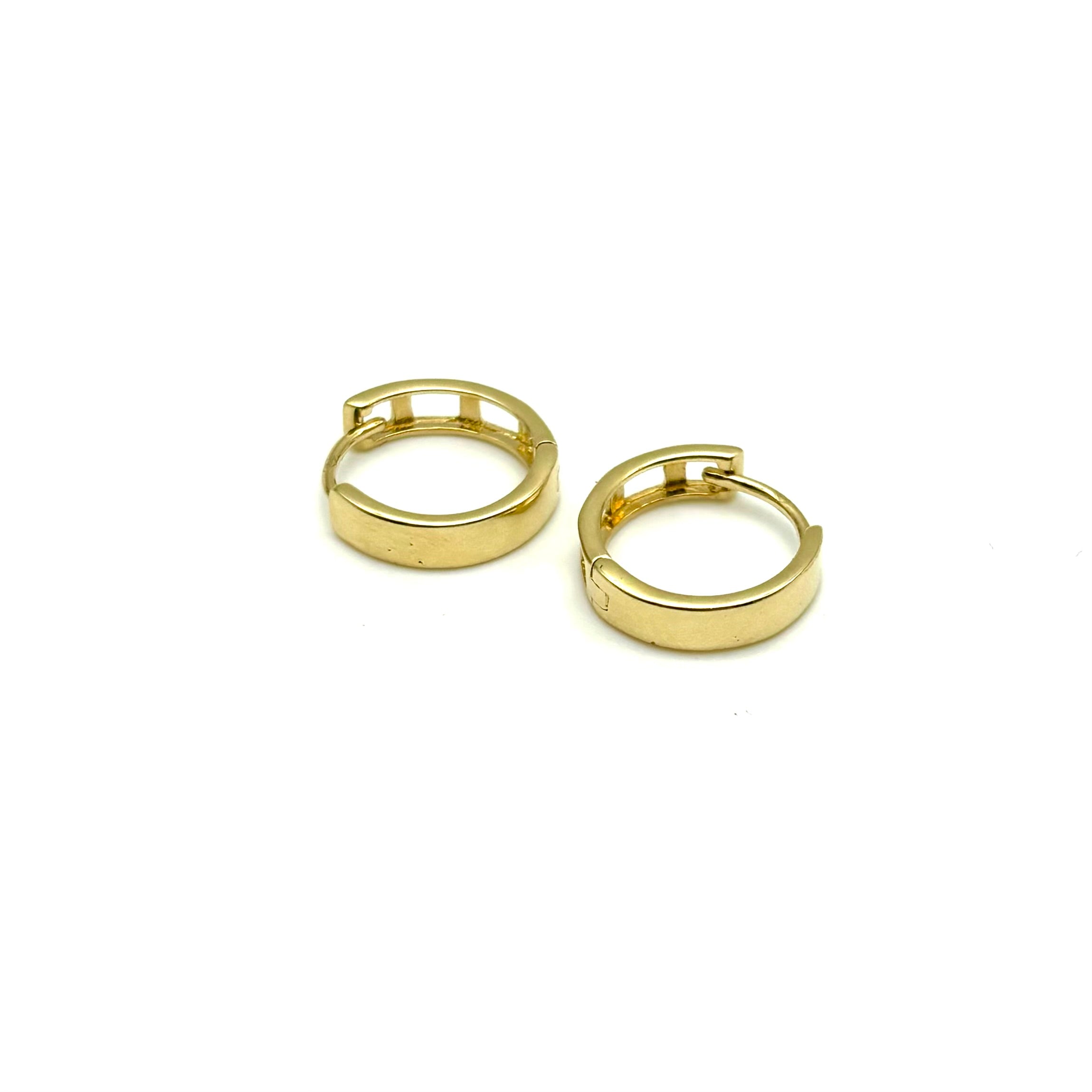 18K GOLD ASMARA HOOP EARRINGS - HANDMADE IN ITALY