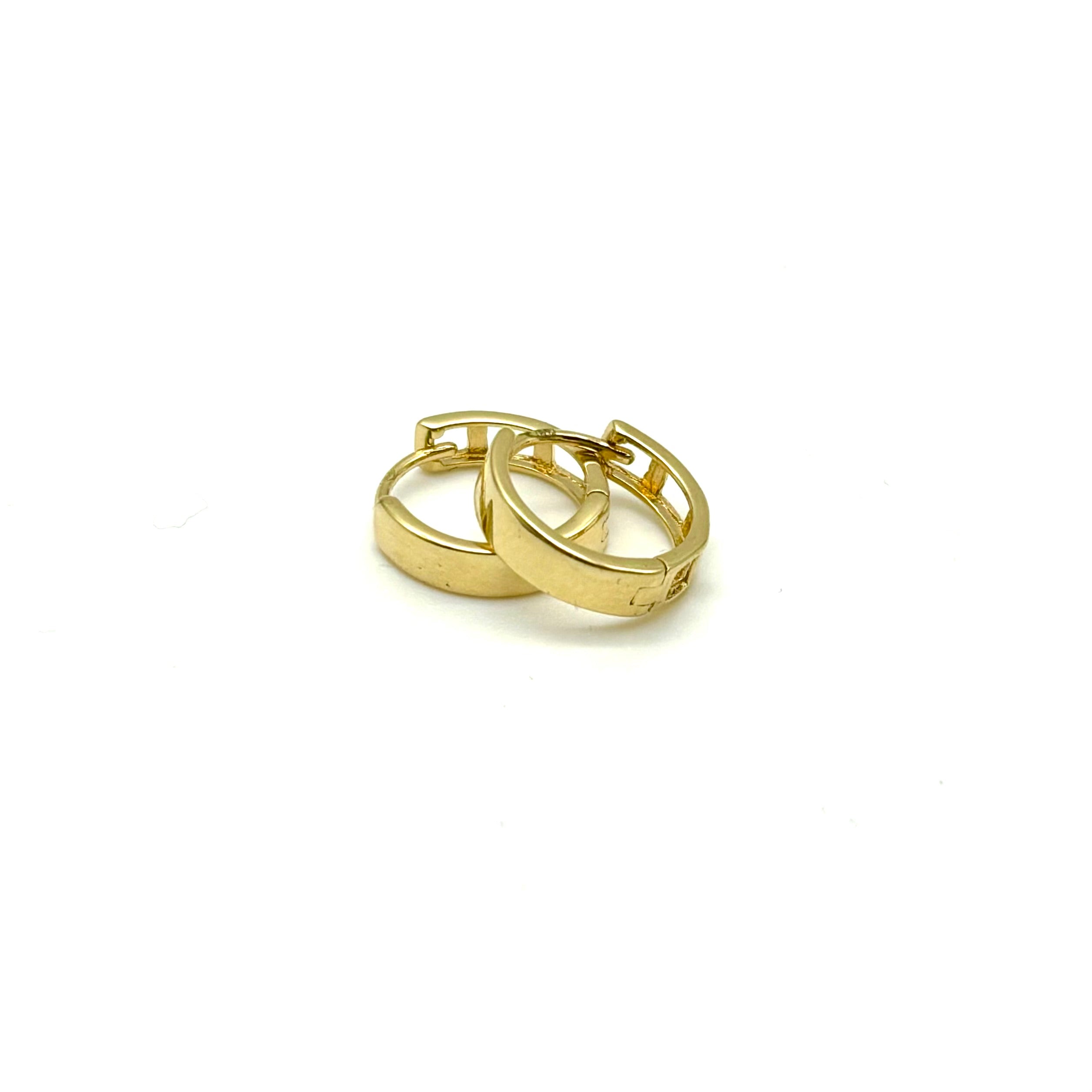 18K GOLD ASMARA HOOP EARRINGS - HANDMADE IN ITALY
