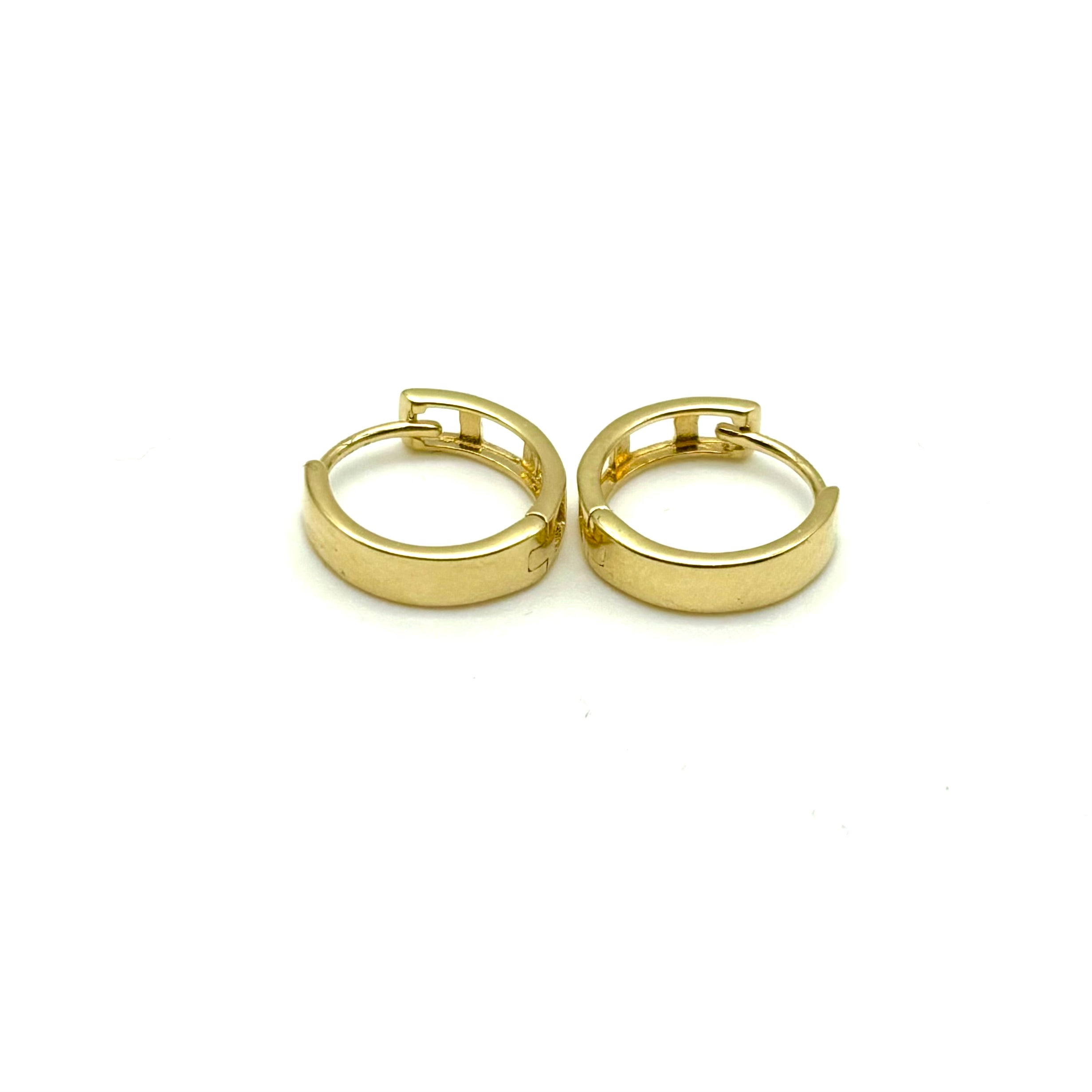 18K GOLD ASMARA HOOP EARRINGS - HANDMADE IN ITALY