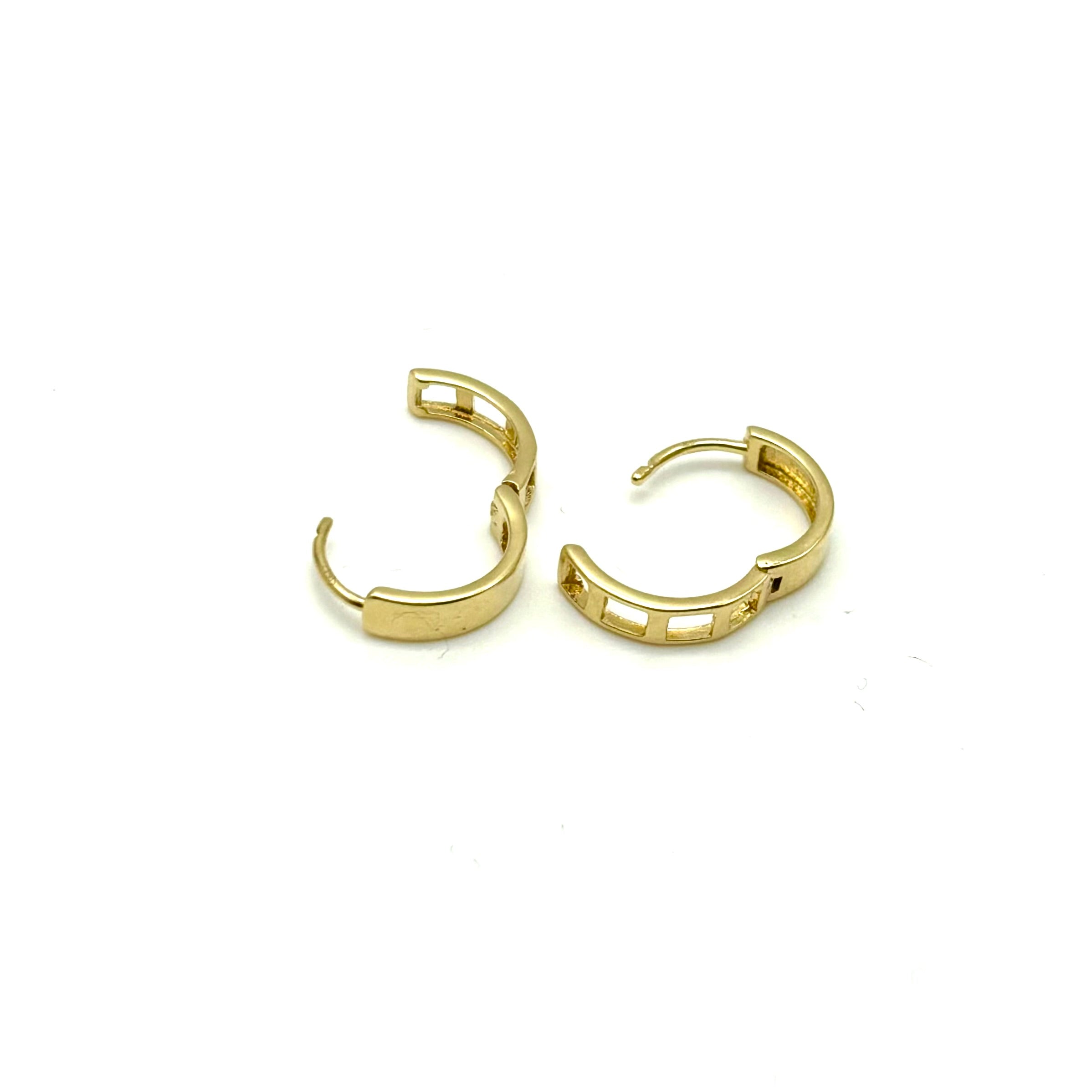 18K GOLD ASMARA HOOP EARRINGS - HANDMADE IN ITALY