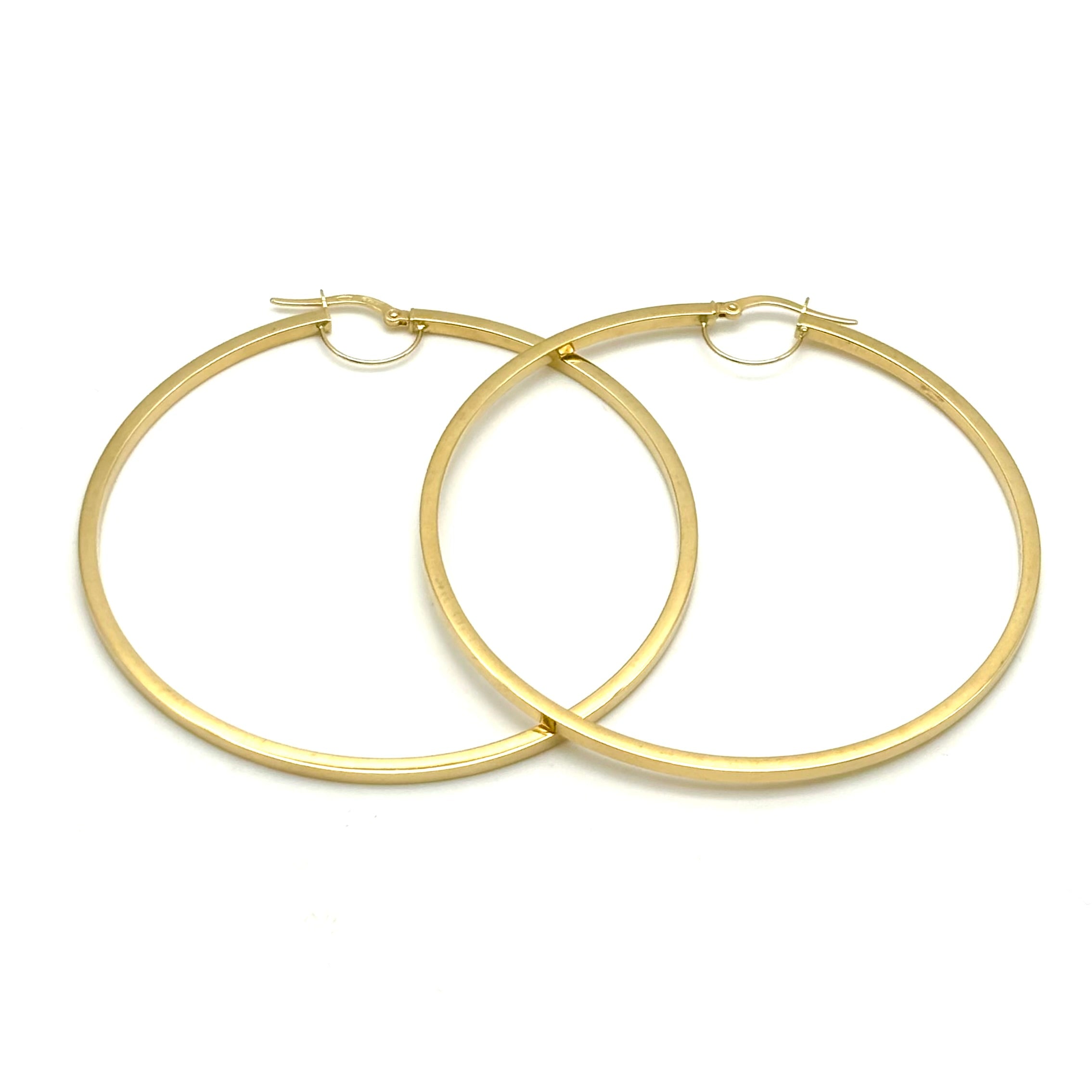 18K GOLD MAGNIFICO HOOP EARRINGS - HANDMADE IN ITALY
