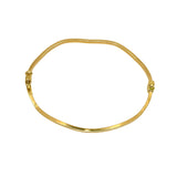 18K GOLD BANGLE BRACELET - HANDMADE IN ITALY