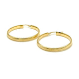 18K GOLD SALINAS HOOP EARRINGS - HANDMADE IN ITALY