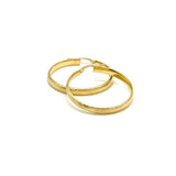 18K GOLD SALINAS HOOP EARRINGS - HANDMADE IN ITALY