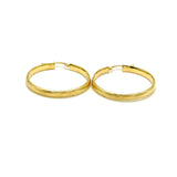 18K GOLD SALINAS HOOP EARRINGS - HANDMADE IN ITALY