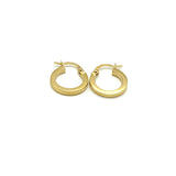 18K GOLD SARETTA HOOP EARRINGS - HANDMADE IN ITALY