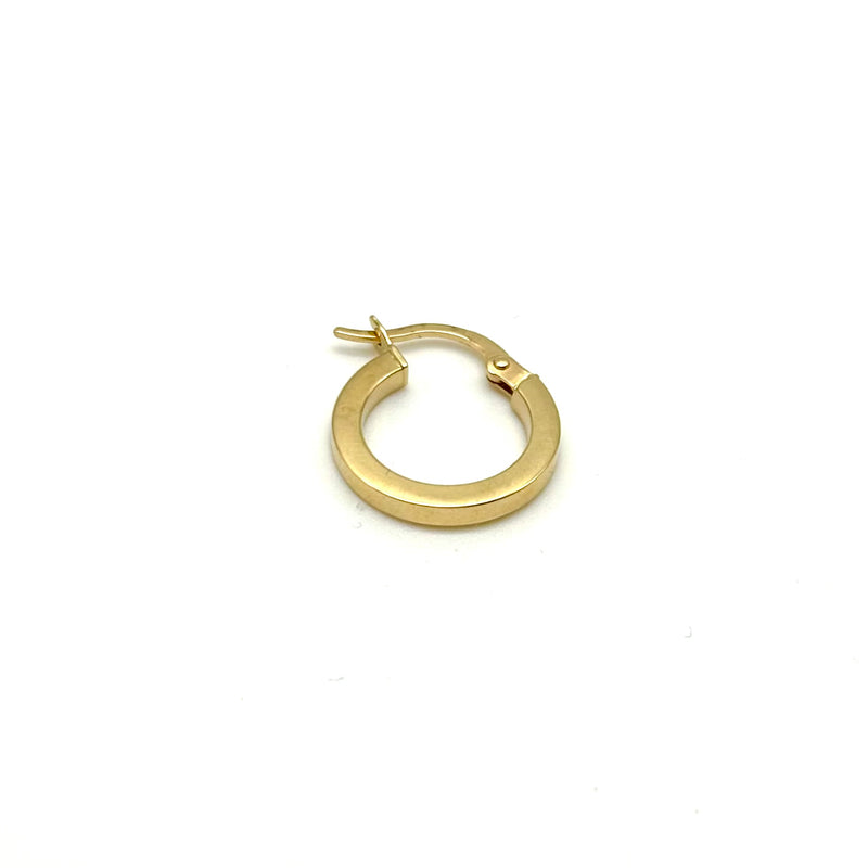 18K GOLD SARETTA HOOP EARRINGS - HANDMADE IN ITALY