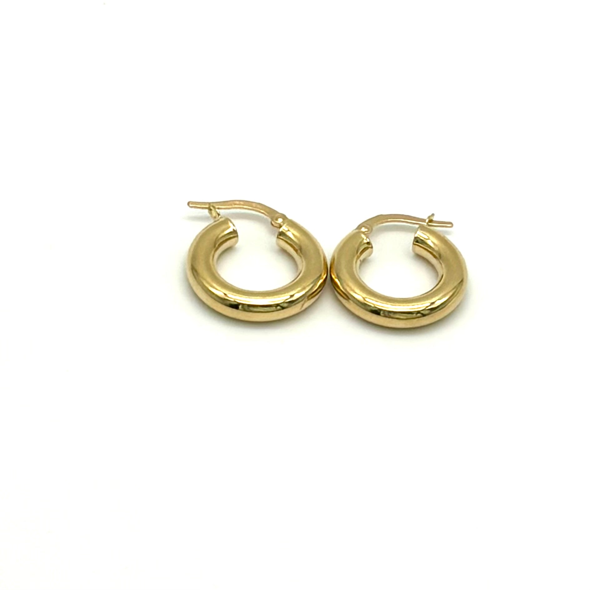 18K GOLD SMALL CHIARA HOOP EARRINGS - HANDMADE IN ITALY