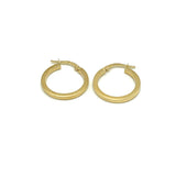 18K GOLD SMALL BELLISSIMA HOOP EARRINGS - HANDMADE IN ITALY