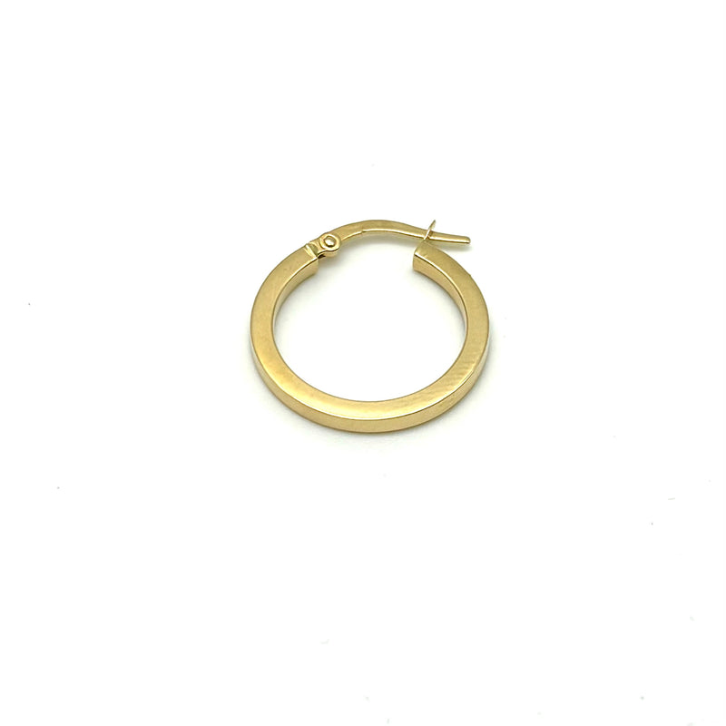 18K GOLD SMALL BELLISSIMA HOOP EARRINGS - HANDMADE IN ITALY