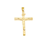 18K GOLD VINCENZO CROSS - HANDMADE IN ITALY