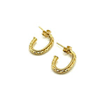 18K GOLD SAMIRA HOOP EARRINGS - HANDMADE IN ITALY