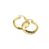 18K GOLD PRATOMAGNO HOOP EARRINGS - HANDMADE IN ITALY