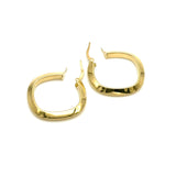 18K GOLD PRATOMAGNO HOOP EARRINGS - HANDMADE IN ITALY