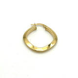 18K GOLD PRATOMAGNO HOOP EARRINGS - HANDMADE IN ITALY