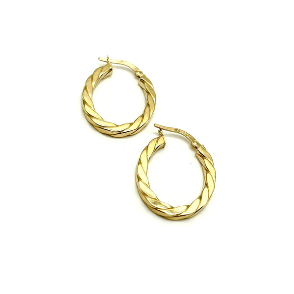 18K GOLD VANIA HOOP EARRINGS - HANDMADE IN ITALY