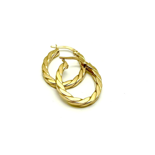 18K GOLD VANIA HOOP EARRINGS - HANDMADE IN ITALY