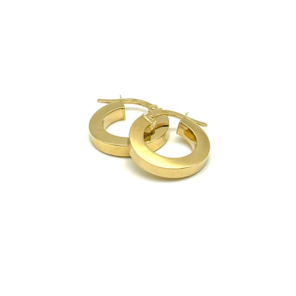 18K GOLD AMICHE HOOP EARRINGS - HANDMADE IN ITALY