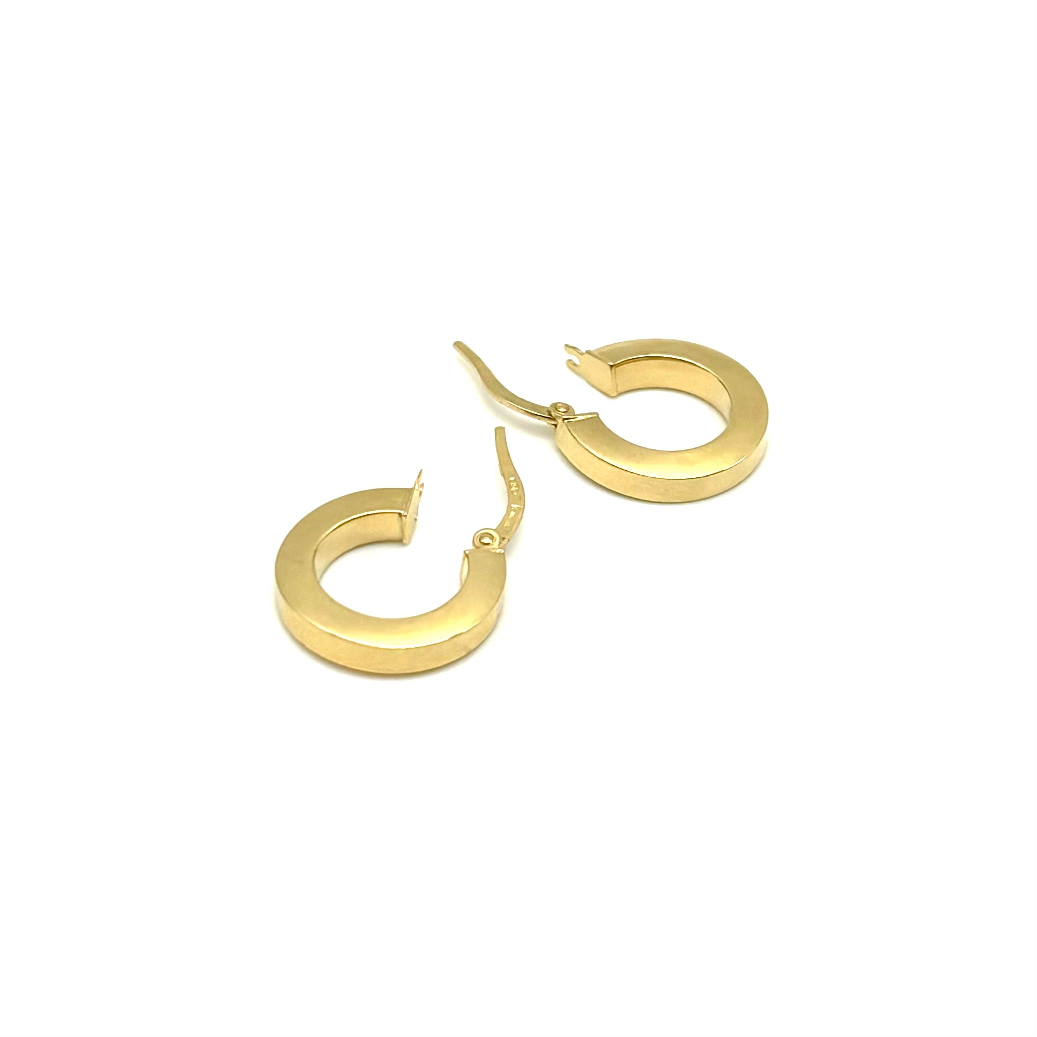 18K GOLD AMICHE HOOP EARRINGS - HANDMADE IN ITALY