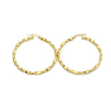 18K GOLD VENERE HOOP EARRINGS - HANDMADE IN ITALY